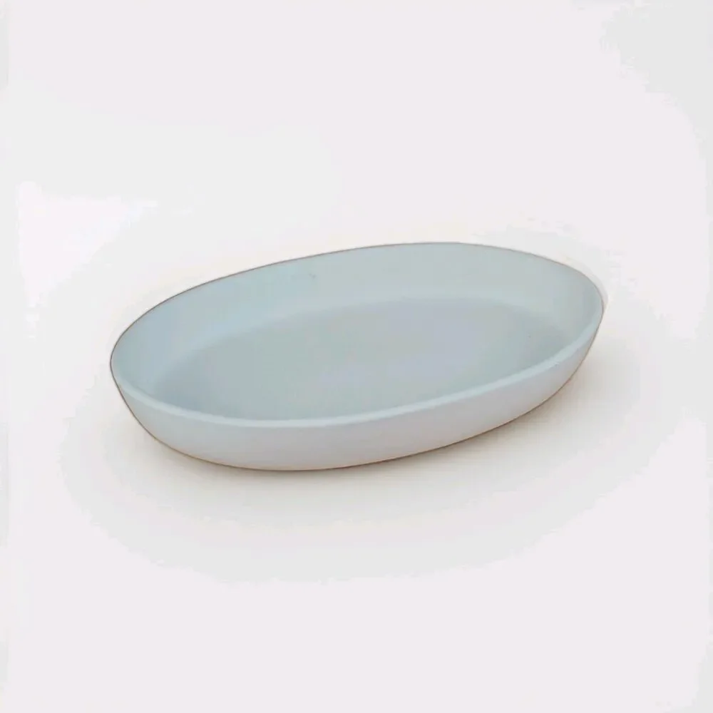 Pfaltzgraff Stoneware White Burrito Oval Bowl